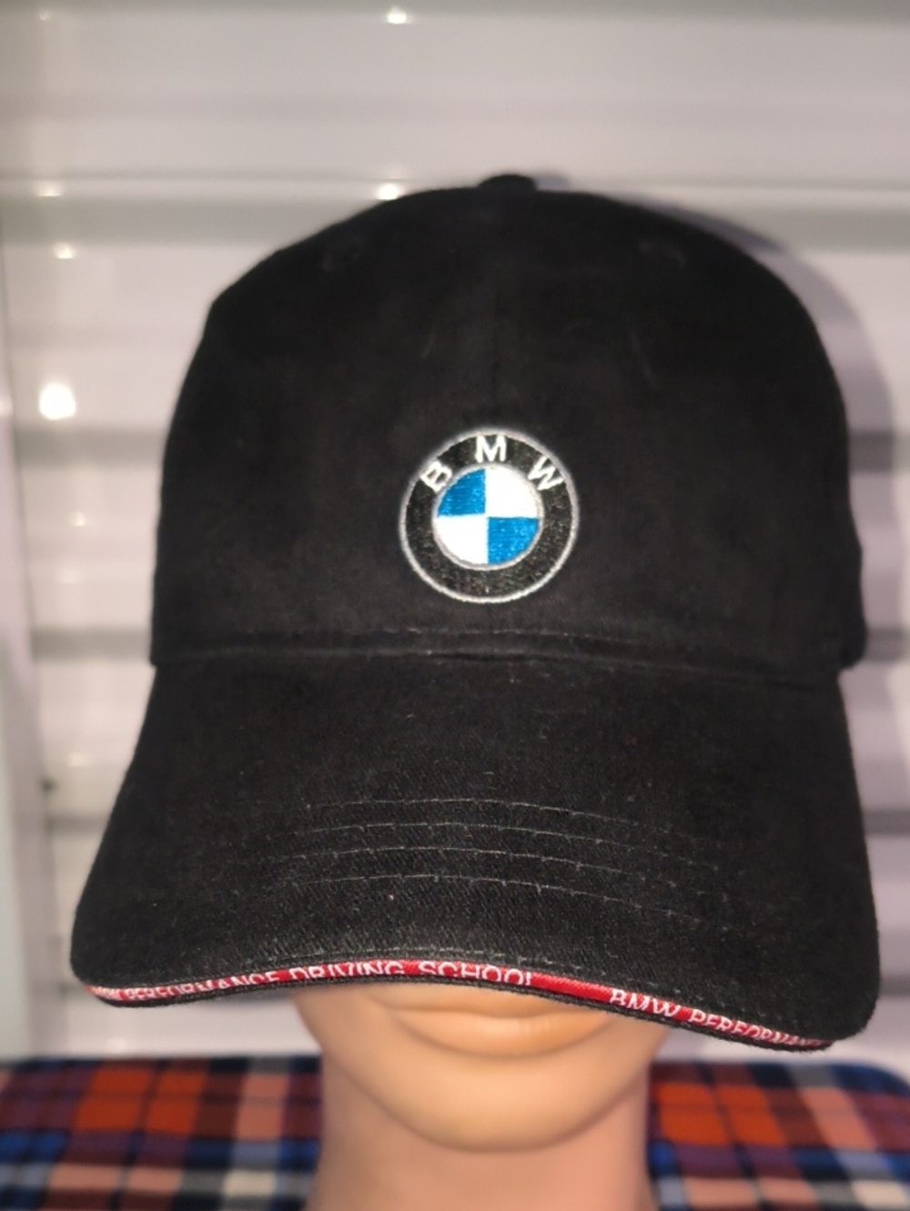 BMW Performance Driving School Embroidered Letterings Strapback Hat Cap OSFM